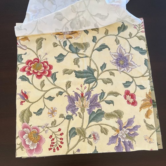 Vintage Braemore Memo Square 26" x 26" Botanique Sample Book 3 Pieces Floral - Picture 2 of 11